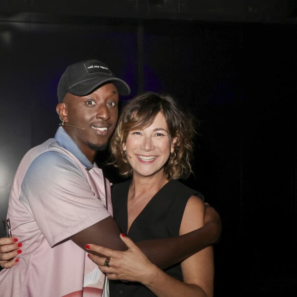 Exclusif - Ahmed Sylla, Virginie Hocq - Backstage de l'enregistrement de l'émission "Morning Night", présentée par M.Youn, B.Morgaine et V.Desagnat, et diffusée le 2 novembre sur M6 © Jack Tribeca / Bestimage