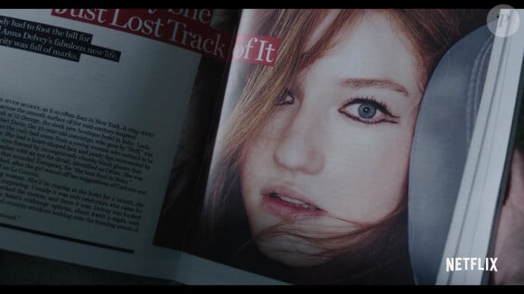 Images de la bande annonce du film "Inventing Anna" avec Julia Garner.
