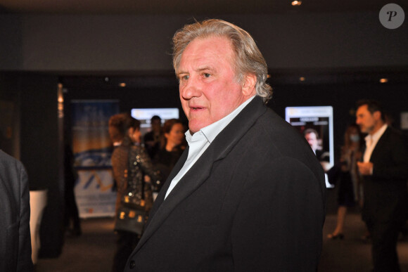 Gérard Depardieu lors de la soirée de clôture de la 3eme édition du Festival Cinéroman à Nice, le 24 octobre 2021. © Bruno Bebert / Bestimage 