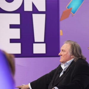 Exclusif - Gérard Depardieu - Première émission TPMP (Touche Pas à Mon Poste!) de la saison pour Cyril Hanouna et son équipe de chroniqueurs, avec beaucoup de nouveautés, un nouveau plateau, nouveau décor, des nouveaux arrivants, ainsi que la présence rare et exclusive de G.Depardieu à Paris le 31août 2020. © Jack tribeca / Bestimage 