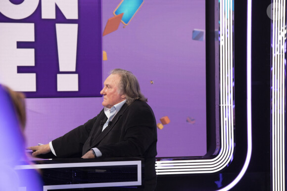 Exclusif - Gérard Depardieu - Première émission TPMP (Touche Pas à Mon Poste!) de la saison pour Cyril Hanouna et son équipe de chroniqueurs, avec beaucoup de nouveautés, un nouveau plateau, nouveau décor, des nouveaux arrivants, ainsi que la présence rare et exclusive de G.Depardieu à Paris le 31août 2020. © Jack tribeca / Bestimage 