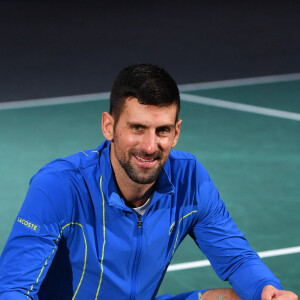 TENNIS - Rolex Paris Bercy Masters 1000 - Novak Djokovic remporte la finale face à G.Dimitrov à Paris le 5 novembre 2023. Son septième titre à Bercy. © Veeren Ramsamy / Bestimage