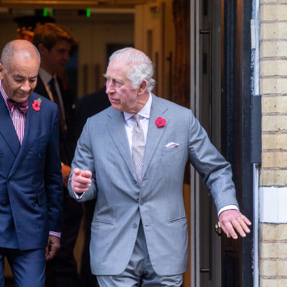 Le roi Charles III d'Angleterre- Visite de la Synagogue centrale du centre de Londres pour commémorer le 85e anniversaire de Kristallnacht, le 9 novembre 2023. © Tayfun Salci/ZUMA Press Wire