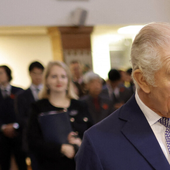 Ce cliché a été capturé dans le jardin de la Clarence House au mois d'octobre, alors que le souverain lançait son Coronation Food Project.
Le roi Charles III d'Angleterre, rencontre la communauté coréenne à l'église méthodiste de New Malden à Londres, Royaume Uni, le 8 novembre 2023.