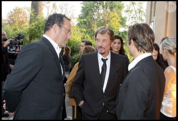 Jean Reno, Johnny Hallyday et David Hallyday, Paris, le 22 septembre 2008 !