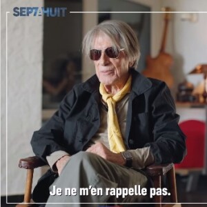Jacques Dutronc dans l'émission "Sept à Huit" sur TF1.