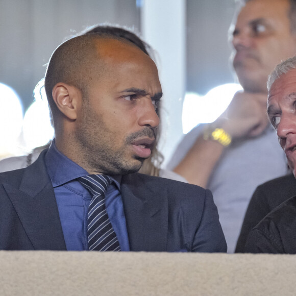 Archives - Thierry Henry - Didier Deschamps (selectionneur de l equipe de France) lors du match AS Monaco vs Atletico Madrid - Ligue des champions - Monaco, le 18 septembre 2018. © Norbert Scanella / Panoramic / Bestimage