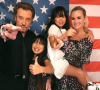 Johnny et Laeticia Hallyday avec leurs filles Jade et Joy, le 26 juin 2017.