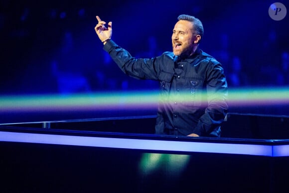 David Guetta lors de la cérémonie des "MTV Europe Music Awards 2022" à Dusseldorf, le 13 novembre 2022.