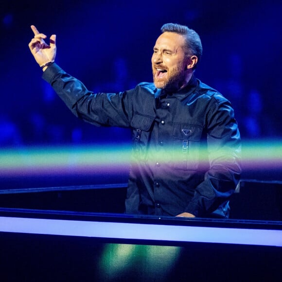 David Guetta lors de la cérémonie des "MTV Europe Music Awards 2022" à Dusseldorf, le 13 novembre 2022.