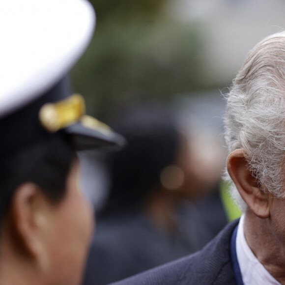 Le roi Charles III d'Angleterre, rencontre la communauté coréenne à l'église méthodiste de New Malden à Londres, Royaume Uni, le 8 novembre 2023, avant la visite d'État du Président de la République de Corée et de la première Dame plus tard ce mois-ci. 