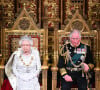 Un peu plus d'un an après la mort de sa maman Elizabeth II
La reine Elisabeth II d'Angleterre et le prince Charles - La famille royale d'Angleterre lors de l'ouverture du Parlement au palais de Westminster à Londres. Le 14 octobre 2019 