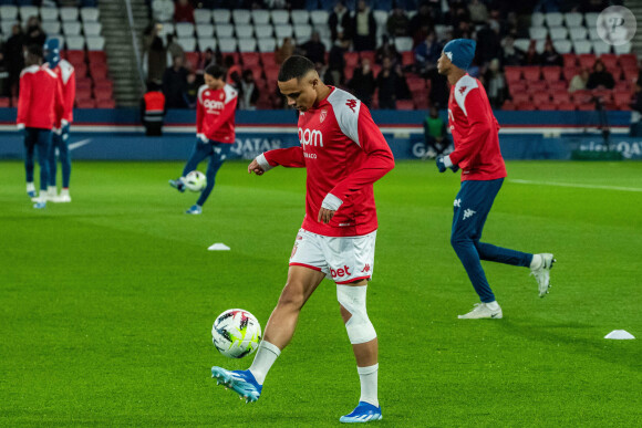 Vanderson (AS Monaco) lors du match de Ligue 1 Uber Eats "PSG - Monaco (5-2)" au Parc Des Princes, le 24 novembre 2023.