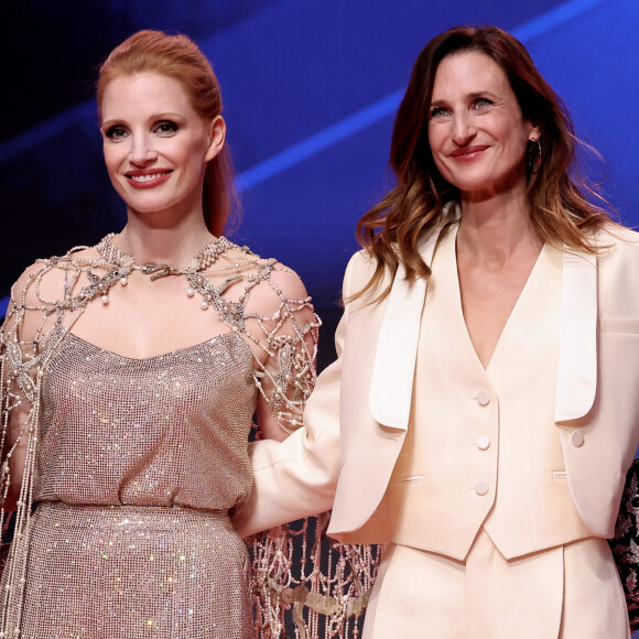 Le jury est à l'image du Festival International du Film de Marrakech, une manifestation qui célèbre la diversité de la création cinématographique mondiale.
Jessica Chastain, Camille Cottin lors de la cérémonie d'ouverture, de l'hommage à Mads Mikkelsen et de la projection du film "Hit Man"lpour le 20ème Festival International du Film de Marrakech, Maroc