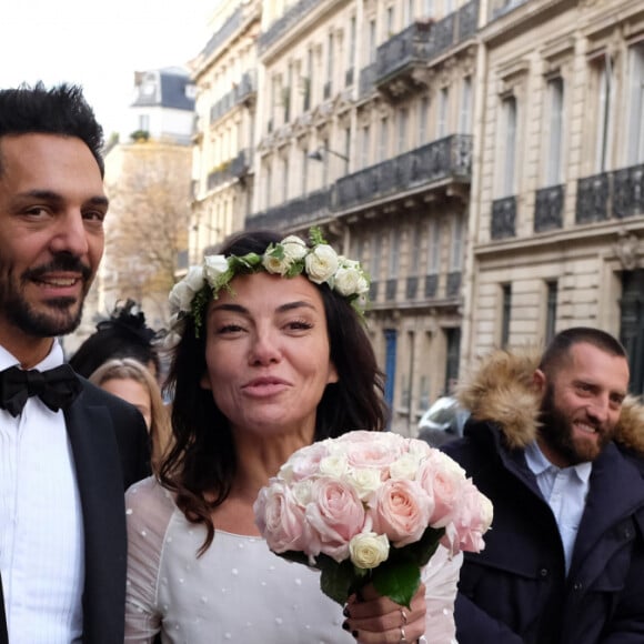 La cérémonie s'était déroulée à la mairie du 8e arrondissement de Paris
Exclusif - Mariage de Sandra Zeitoun de Matteis et Tomer Sisley à la Mairie du 8ème arrondissement de Paris, en présence de leurs enfants respectifs, Levin, Liv et Dino, de leurs familles et de leurs amis. Le 25 novembre 2017