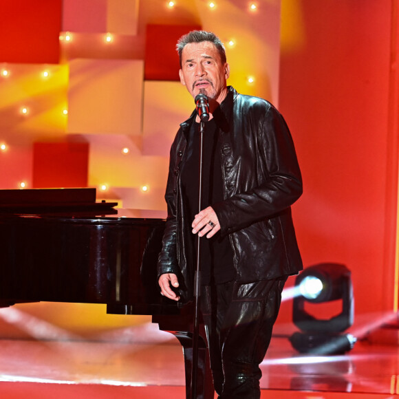 Exclusif - Yvan Cassar et Florent Pagny - Enregistrement de l'émission Vivement dimanche au studio Gabriel à Paris, le 10 novembre 2023, présentée par M.Drucker et diffusée le 26 novembre 2023 sur France 3. © Guillaume Gaffiot / Bestimage 
