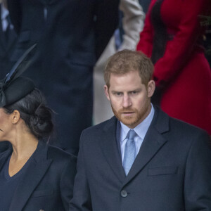 Le prince William, Catherine Kate Middleton, Meghan Markle, duchesse de Sussex enceinte, le prince Harry La famille royale britannique se rend à la messe de Noël à l'église Sainte-Marie-Madeleine à Sandringham, le 25 décembre 2018.