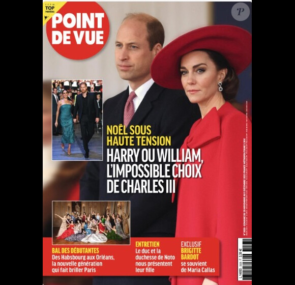 Retrouvez toutes les informations sur la famille royale d'Angleterre dans le magazine Point de vue, n° 3928 du 29 novembre 2023.