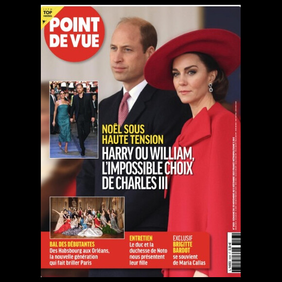Retrouvez toutes les informations sur la famille royale d'Angleterre dans le magazine Point de vue, n° 3928 du 29 novembre 2023.