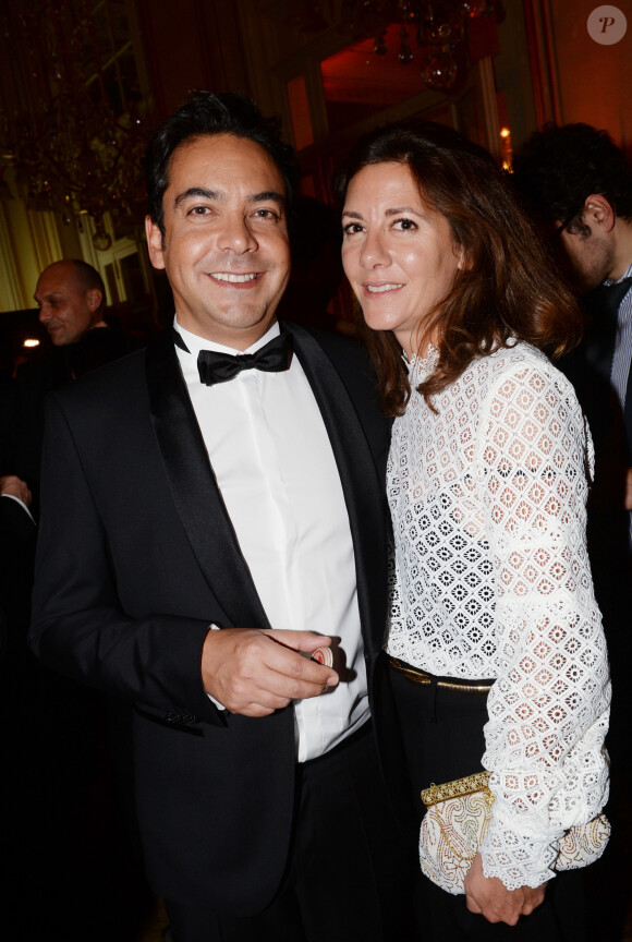 Patrick Cohen et sa femme à la 7ème cérémonie des "Hommes de l'Année GQ" au musée d'Orsay à Paris, le 23 novembre 2016. © Rachid Bellak/Bestimage