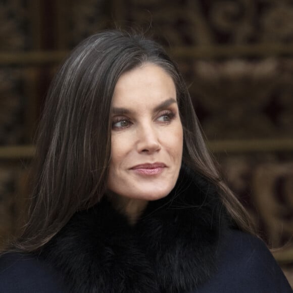 La reine Letizia d'Espagne - Séance solennelle d'ouverture des Cortes Generales à Madrid le 29 novembre 2023