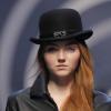 Lily Cole défilant pour Hermès, le 10 mars 2010 à Paris
