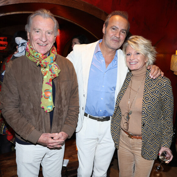 Exclusif - William Leymergie, Roland Perez et Sophie Davant à la soirée de Roland Perez pour la sortie de son nouveau livre "Ma Mere, Dieu et Litzie" au Buddha Bar à Paris. @Jerome Dominé/ABACAPRESS.COM