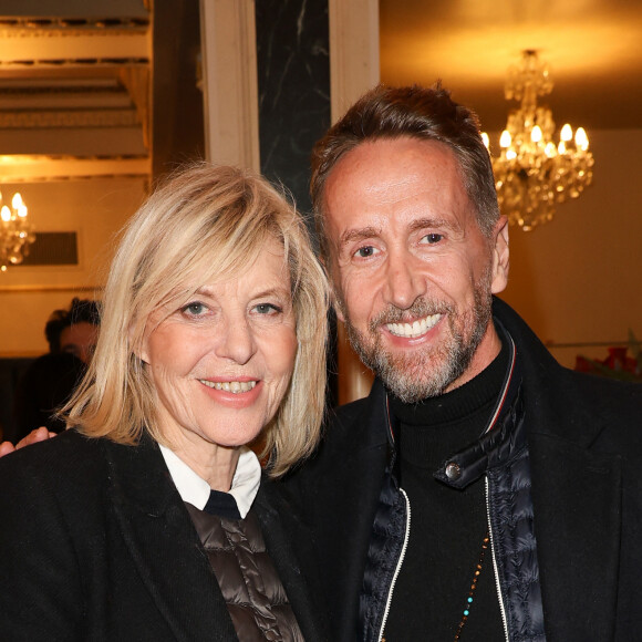 Exclusif - Chantal Ladesou, Philippe Caverivière - Spectacle de Florent Peyre "Nature" au theatre Mogador à Paris le 4 décembre 2023. © Coadic Guirec/Bestimage