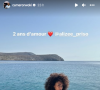 "2 ans d'amour", a écrit le rugbyman pour évoquer son couple avec Alizée Ekwakwe Priso