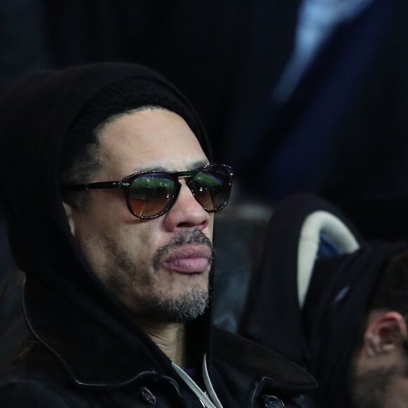 JoeyStarr au match de Ligue 1 entre le Psg et Lyon à Paris le 19 mars 2017. Le Psg à remporté le match sur le score de 2-1. © Cyril Moreau/Bestimage