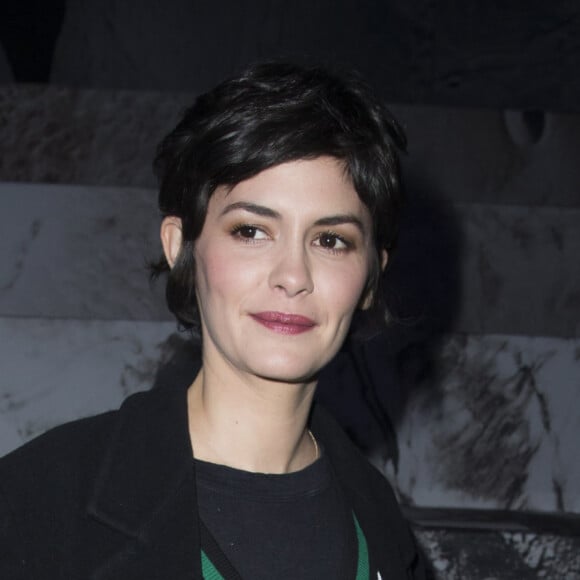 Audrey Tautou - People au défilé H&M prêt-à-porter Automne-Hiver 2015-2016 au Grand Palais à Paris, le 4 mars 2015. 