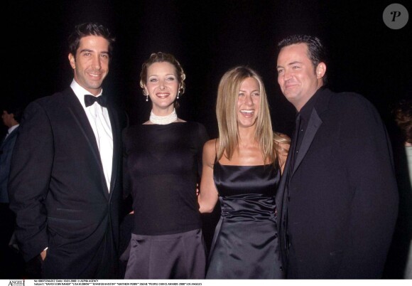 David Schwimmer, Lisa Kudrow, Jennifer Aniston, Matthew Perry - 26e People Choice Awards 2000 à Los Angeles.