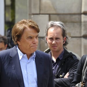 Bernard Tapie aux obsèques de Thuerry Roland en 2012