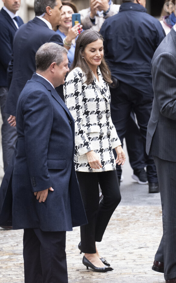 La reine Letizia d'Espagne, à l'inauguration de la Résidence Communautaire, pour personnes atteintes de troubles mentaux, "Hospital del Rey" à Tolède, Espgna, le 30 novembre 2023, 