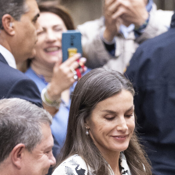 La reine Letizia d'Espagne, à l'inauguration de la Résidence Communautaire, pour personnes atteintes de troubles mentaux, "Hospital del Rey" à Tolède, Espgna, le 30 novembre 2023, 