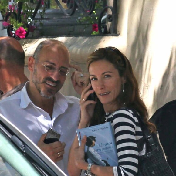 Telma Ortiz, la soeur de la reine Letizia d'Espagne, avec son mari Jaime del Burgo à Madrid, Espagne, juillet 2012. Photo by Look Press Agency/ABACAPRESS.COM