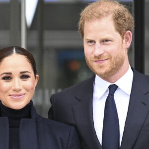 Le prince Harry, duc de Sussex et Meghan Markle, duchesse de Sussex, en visite à New York, le 23 septembre 2021. © Taidgh Barron/Zuma Press/Bestimage 