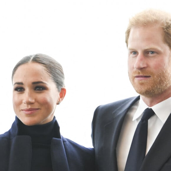 Le prince Harry, duc de Sussex et Meghan Markle, duchesse de Sussex, en visite à New York, le 23 septembre 2021. © Taidgh Barron/Zuma Press/Bestimage 