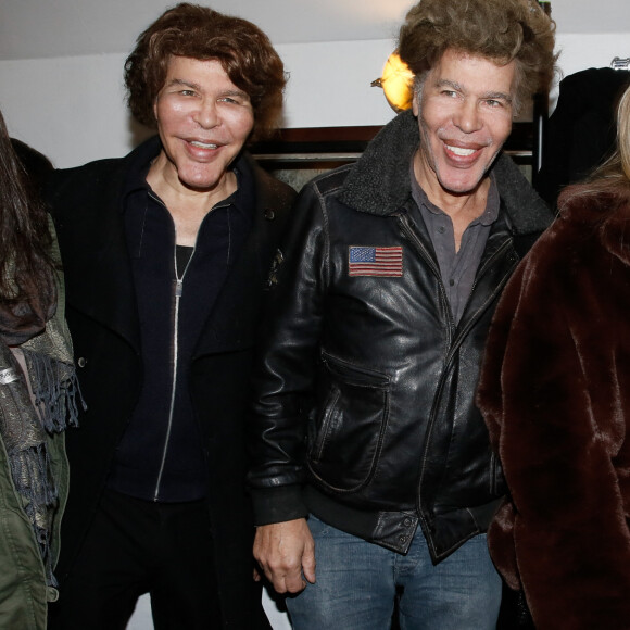 Grichka Bogdanov (Bogdanoff) et sa compagne Fiona, Igor Bogdanov (Bogdanoff) et sa compagne Julie Jardon - Soirée "Before Cannes" by FGC sur le bateau "Le Signature" à Paris. Le 26 mars 2019 © CVS / Bestimage