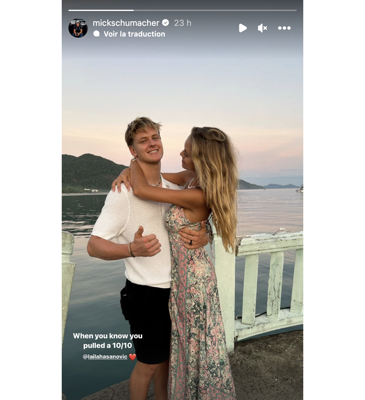 Photo : Sur Instagram, Mick Schumacher a publié une photo de ses