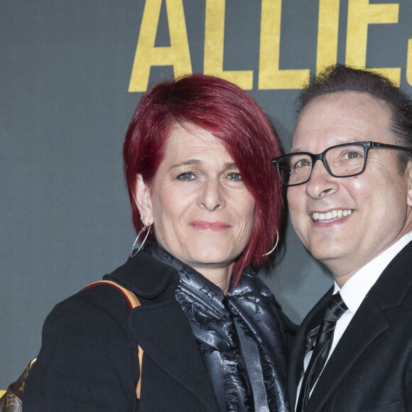 Jean-Marc Généreux et sa femme France Mousseau - Avant-première du film "Alliés" au cinéma UGC Normandie à Paris, le 20 novembre 2016. © Olivier Borde/Bestimage