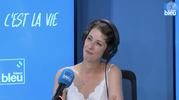 Clémentine Vergnaud dans l'émission "C'est la vie" sur France Bleu en juin 2023.