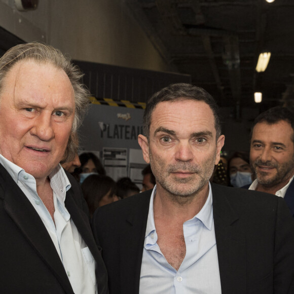 .... mais ont aussi provoqué des réactions inverses.
Exclusif - Yann Moix et Gérard Depardieu - Première émission TPMP (Touche Pas à Mon Poste!) de la saison. Paris le 31 août 2020. © Jack tribeca / Bestimage