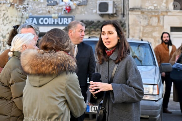 Ludivine, fille de G.Marchand lors des obsèques de Guy Marchand en l'église Saint-Pierre-ès-Liens à Mollégès le 27 décembre 2023. © Bruno Bebert / Bestimage