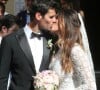 Ils sont mariés depuis 2019
Exclusif - Arrivées et sorties du mariage religieux de Karine Ferri et Yoann Gourcuff à l'église de La Motte, France, le 8 juin 2019. 