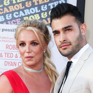 Britney Spears, Sam Asghari - Les célébrités assistent à la première de "Once Upon a Time in Hollywood" à Hollywood, le 22 juillet 2019. 