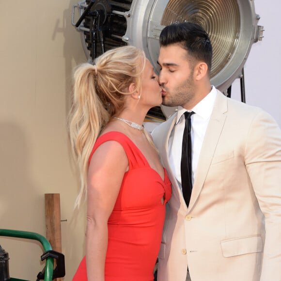 Britney Spears et Sam Asghari à la première de Once Upon a Time in Hollywood à Los Angeles, le 22 juillet 2019 