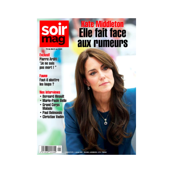 Couverture du magazine "Soir Mag" du mercredi 3 janvier 2024