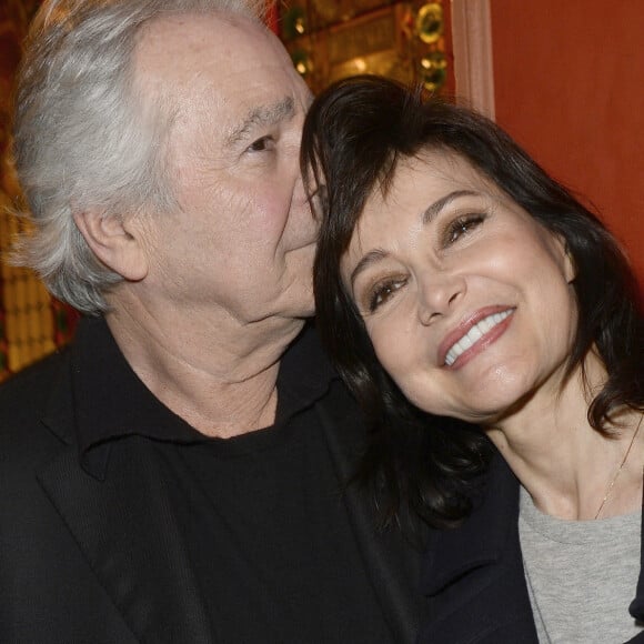 Pierre Arditi et sa femme Évelyne Bouix - People à la générale de la pièce "L'être ou pas" au Théâtre Antoine à Paris le 21 mars 2016. © Coadic Guirec/Bestimage