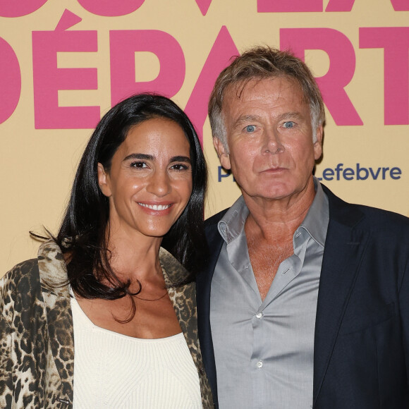 Franck Dubosc et sa femme Danièle - Avant-première du film "Nouveau départ" à l'UGC Ciné Cité les Halles à Paris 18 septembre 2023. © Coadic Guirec/Bestimage